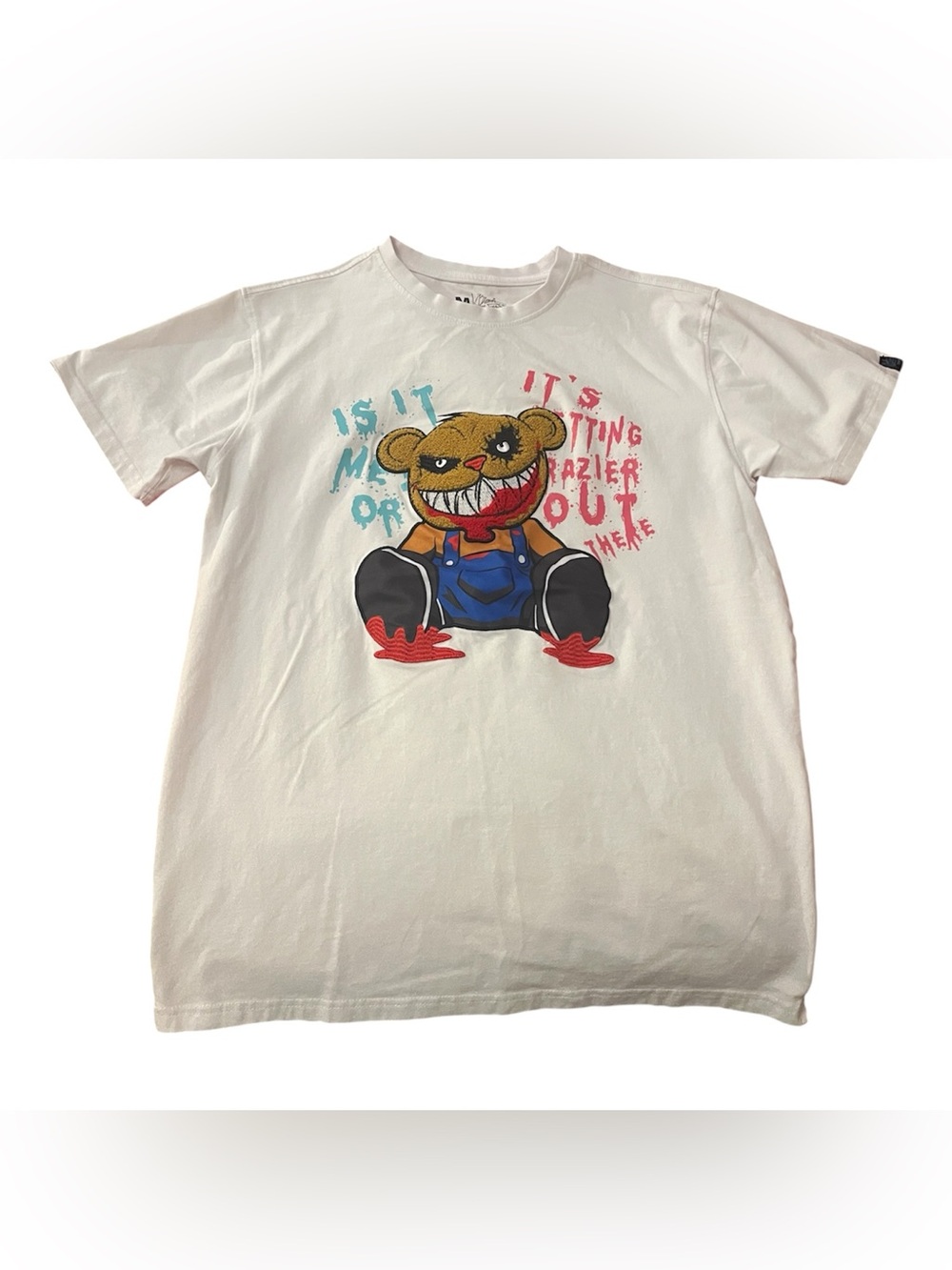 Bleeker & Mercer Short-Sleeve Tee with Colorful Bear Graphic